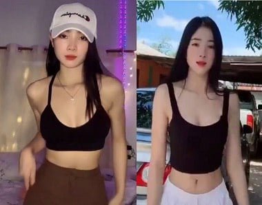 Горячая девушка Tiktok демонстрирует сексуальные сексуальные раунды онлайн